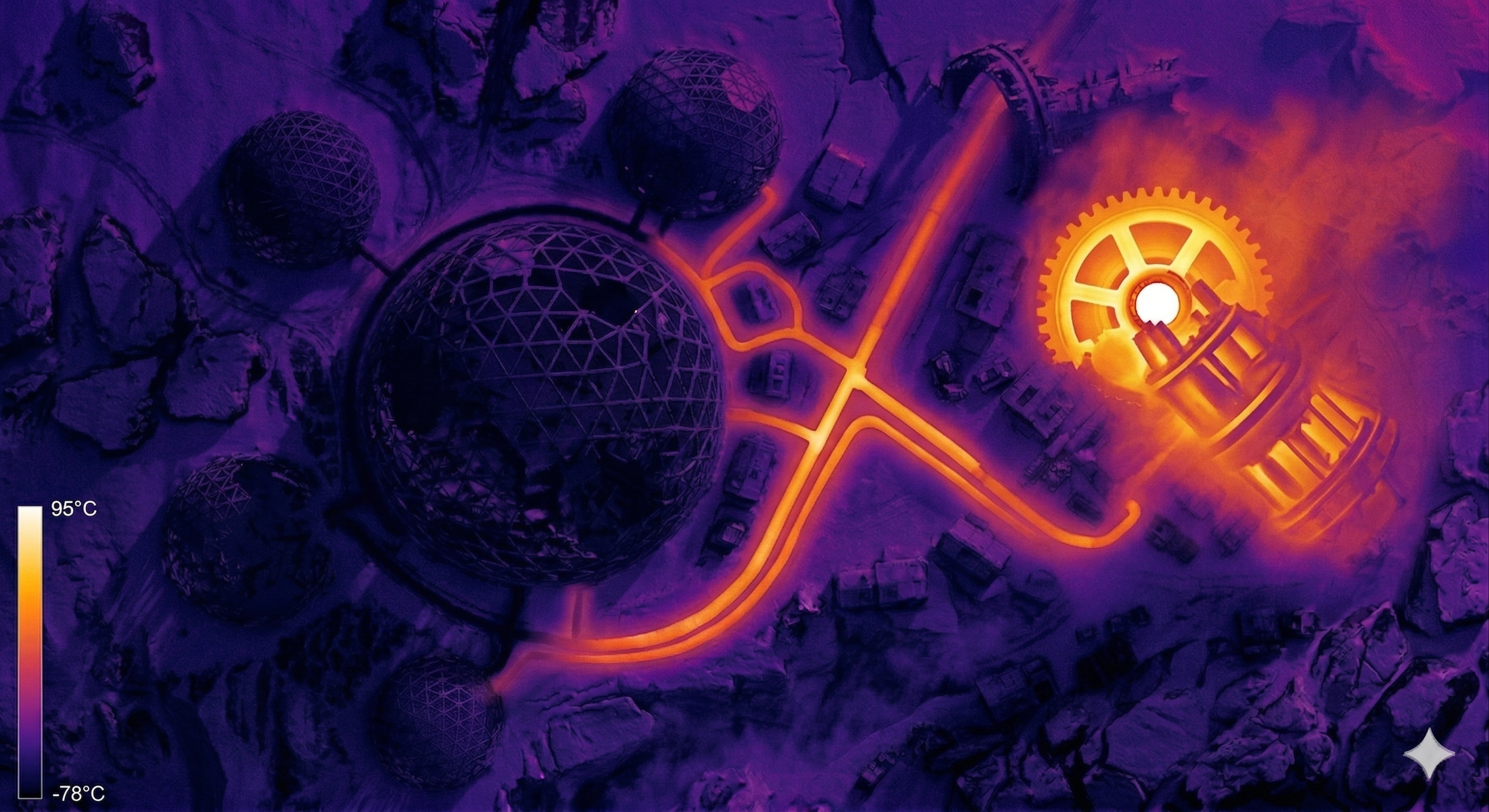 FLIR view of the ruins